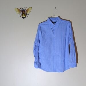 Nautica Light Blue Plaid Button Down Shirt